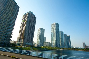 Modern şehir silueti güzel manzara, kentsel zemin 