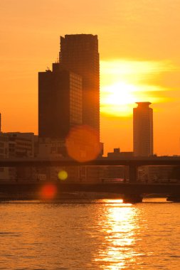 Kentsel zemin, modern şehir manzarası 