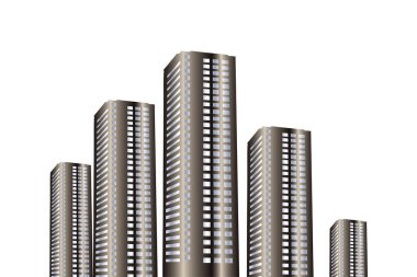 modern şehir illüstrasyon arka planı 