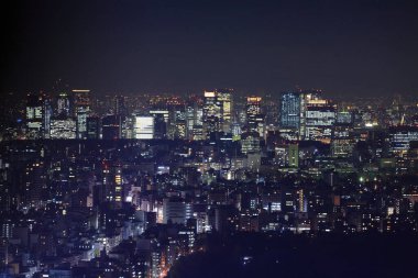 Ördek şehir manzarası, şehir arkaplanı, Japonya 