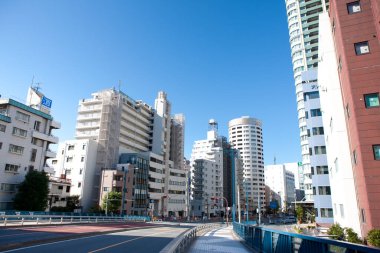 Tokyo City, Japonya 'daki modern gökdelenler