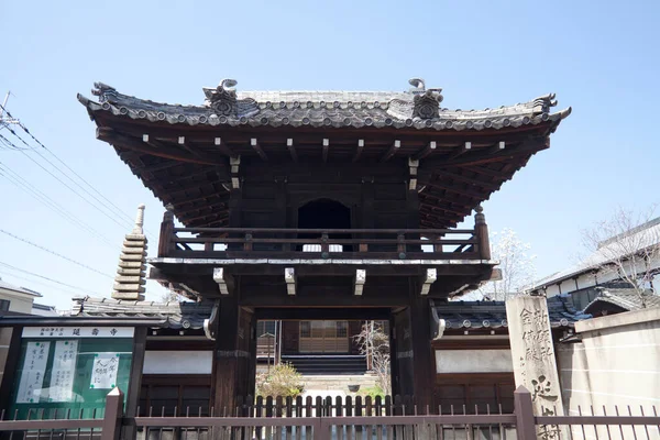 Architettura Tradizionale Giapponese Edificio Del Tempio — Foto Stock