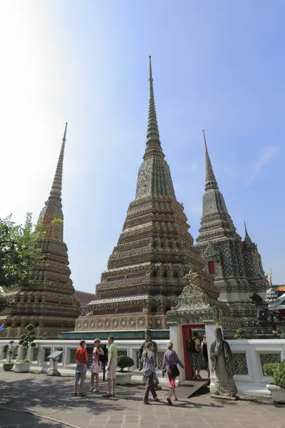 Pagode Wat Arun Temple Aube Point Repère Touristique Bangkok Thaïlande — Photo