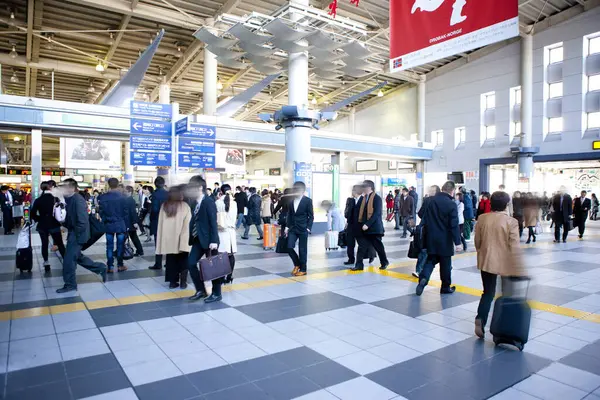 Personer Terminal Tokyo Japan — Stockfoto