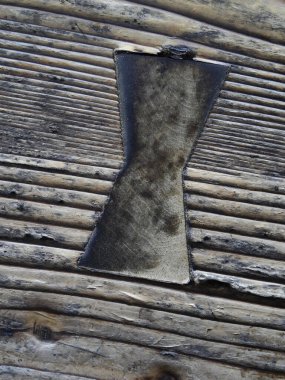 Eski koyu ahşap desenli arka plan yakın plan görüntüsü  