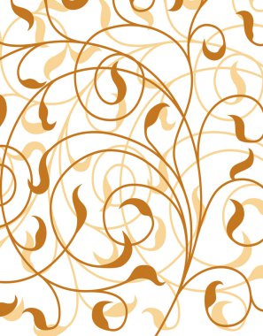 Kusursuz desen, eski çiçek elementleri.