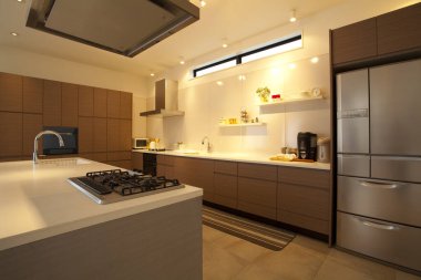 Lüks ev içinde modern mutfak