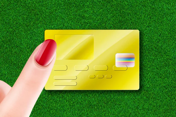 a person\'s hand holding a credit card