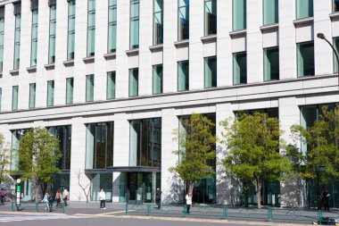Tokyo, Japonya 'daki iş alanı ve ofis binaları