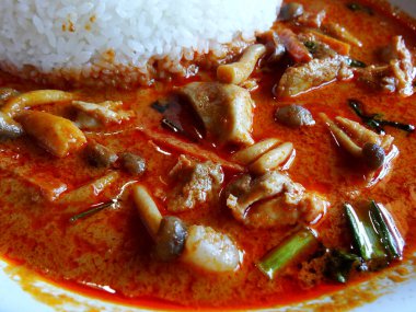 Geleneksel Japon mutfağının yakın çekim görüntüsü