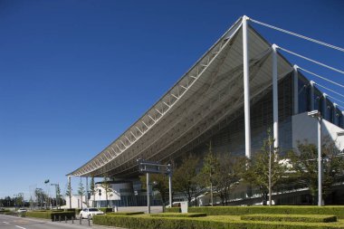 Şehirdeki modern binalar, şehir arkaplanı 