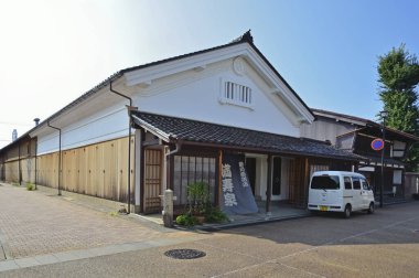 Japonya 'nın güzel, eski bir kasabası.