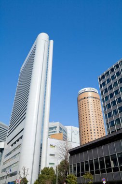 şehir konsepti arka plan, güzel şehir manzarası, Japonya