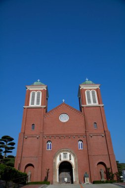 beautiful Catholic Urakami Church in Japan clipart