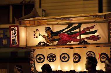 Japonya 'daki Japon tapınağının tarihi manzarası.