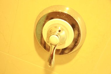 cilalanmış pirinç duş musluğu sapı ve süsleme kiti