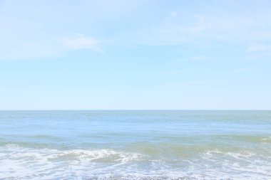 Deniz ve Mavi Gökyüzü Arkaplanı 