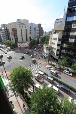 Tokyo, Japonya - 16 Mayıs, 216: 00 Japonya 'daki Tokyo şehrinin sokaklarından izleyeceğiz.