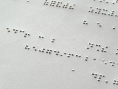 Braille yazma sistemi, sayfa arkaplanı