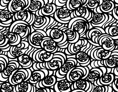 Arka planda çiçekler olan kusursuz desen