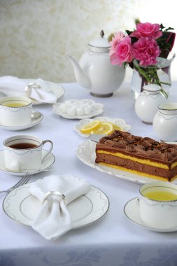 Lezzetli ve tatlı tatlılar. Yakın çekim. 