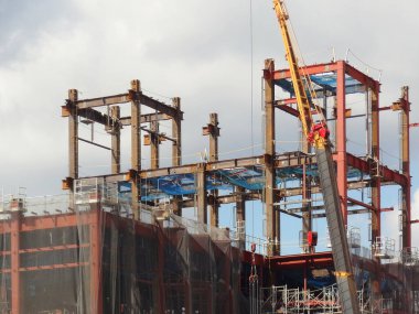 Japonya 'da endüstriyel, kentsel inşaat sahası