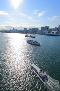 Modern şehir manzarası, şehir arka planı 