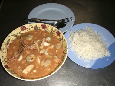 Geleneksel Asya mutfağı yakın çekim