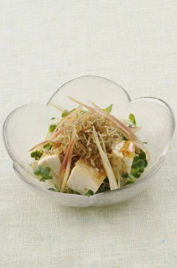 Lezzetli Asya mutfağı yakın çekim görüntüsü