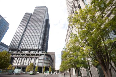 Kentsel zemin, modern şehir manzarası 