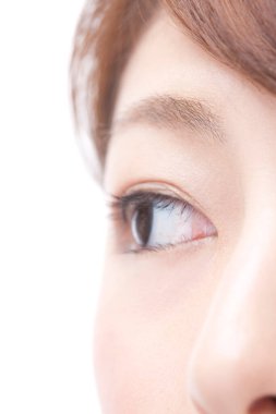 Kadının gözü kapalı - yakın çekim