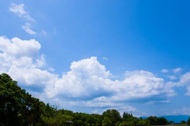 mavi gökyüzü yeşil alan arkaplan görüntüsü