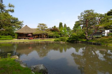 Geleneksel Japon mimari manzarası