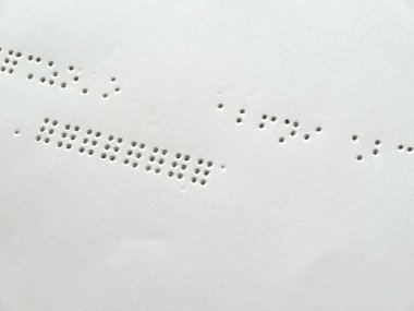 Braille yazma sistemi, sayfa arkaplanı