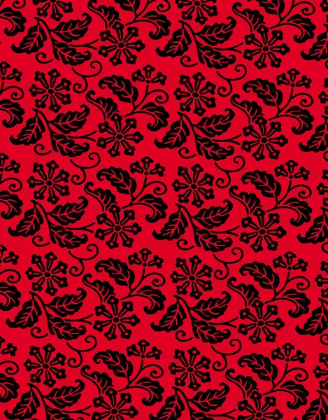 Абстрактный Шаблон Цветочного Шаблона Декоративный Фон Растительными Силуэтами — стоковое фото
