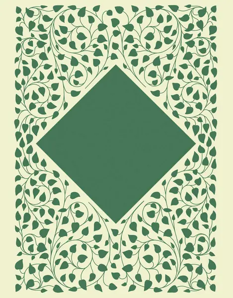 Abstrakte Grüne Florale Ethnische Muster — Stockfoto