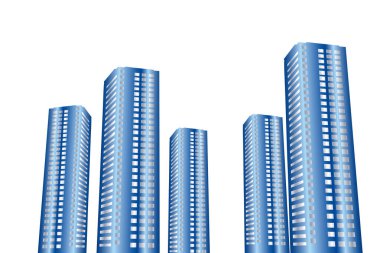 modern şehir illüstrasyon arka planı 