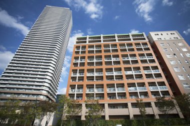 Kentsel zemin, modern şehir manzarası 