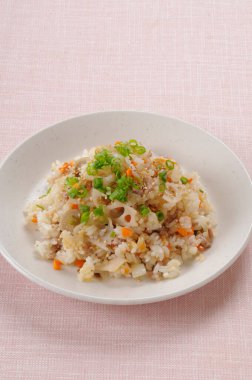 Lezzetli Asya mutfağı yakın çekim görüntüsü