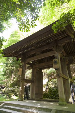 Tapınağın manzarası, Japonya 'nın güzel mimarisi.