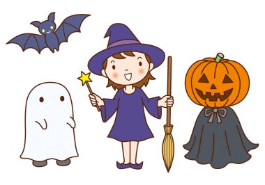 Şirin cadılar bayramı çizgi film çizimi 