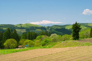 Hokkaido Dağı 'nın manzarası. Fuji Japonya 'da