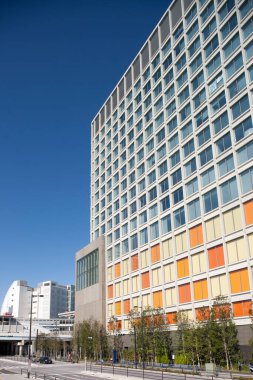 Kentsel zemin, modern şehir manzarası 