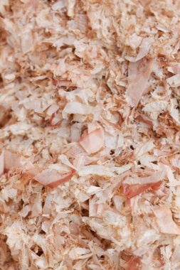 Close-up showing wood shavings texture