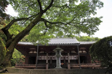Güzel Japon tapınağı manzarası, Budizm konsepti