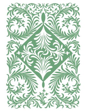 Soyut çiçeklerle kusursuz desen