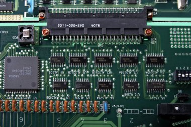 Bileşenli bilgisayar anakart, yakın görüntü