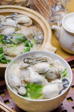 Lezzetli istiridye pilavı çorbası.