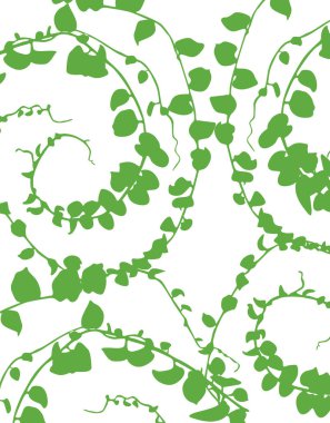 Yapraklı kusursuz çiçek deseni