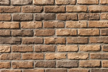 kahverengi tuğla duvar arka plan dokusu.                       